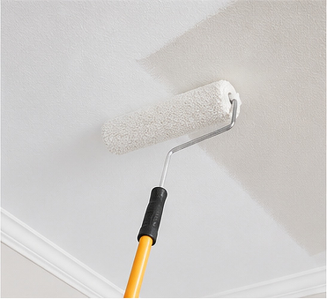 Prime and paint ceiling
