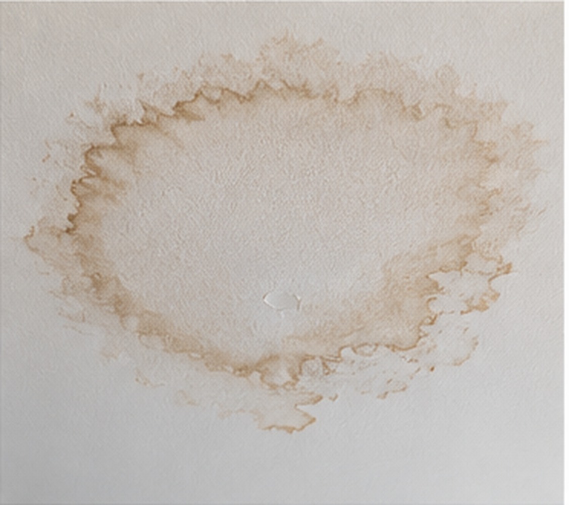 Water-damaged ceiling repair